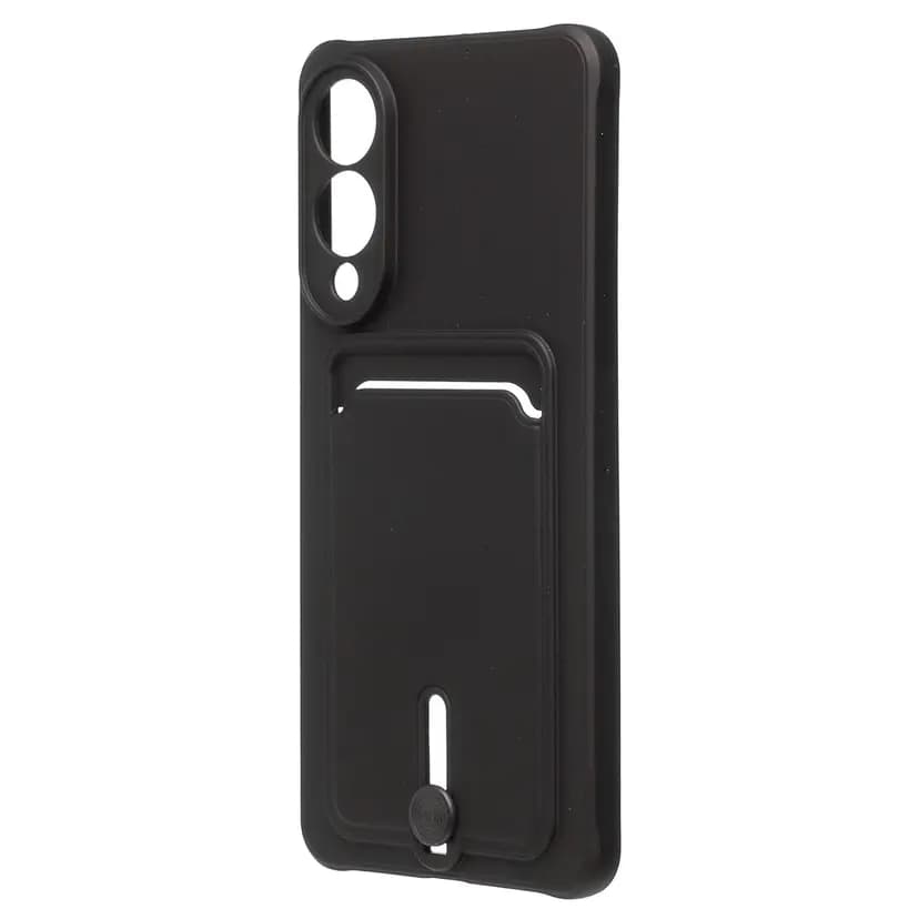 Чехол-накладка с картхолдером - SC304 для Samsung Galaxy S25 Edge (black)