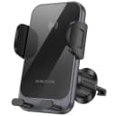 Автодержатель в дефлектор зажимной с беспроводной зарядкой - Borofone BH220 Leader (black)  — фото 2