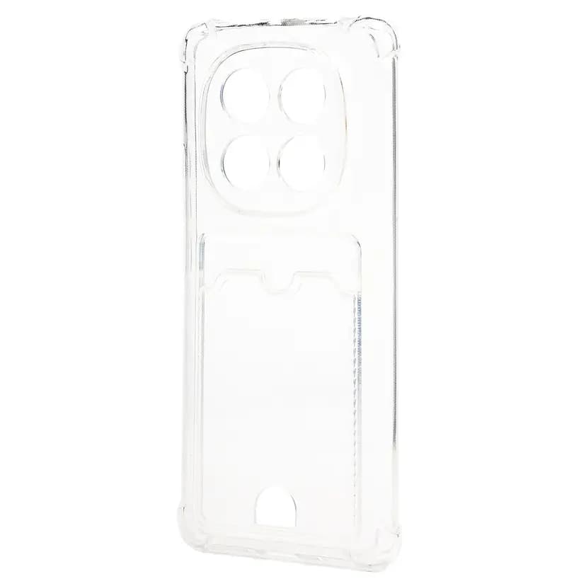 Чехол-накладка с картхолдером - SC276 для Redmi Note 14 Pro 4G (transparent) 