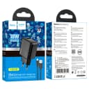Адаптер сетевой - Hoco CS21A Rich 18W QC3.0 (USB) + кабель USB - Micro-USB (black)  — фото 1