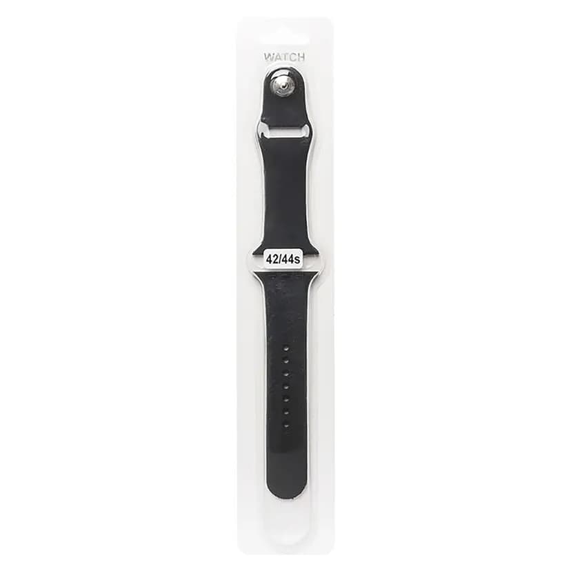 Ремешок на кнопке - Sport Band для Apple Watch 42/44/45/46/49 мм (S) (black) 