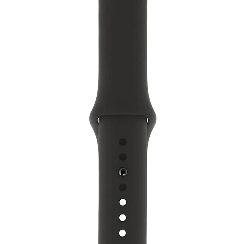 Ремешок на кнопке - Sport Band для Apple Watch 42/44/45/46/49 мм (S) (black)  — фото 2