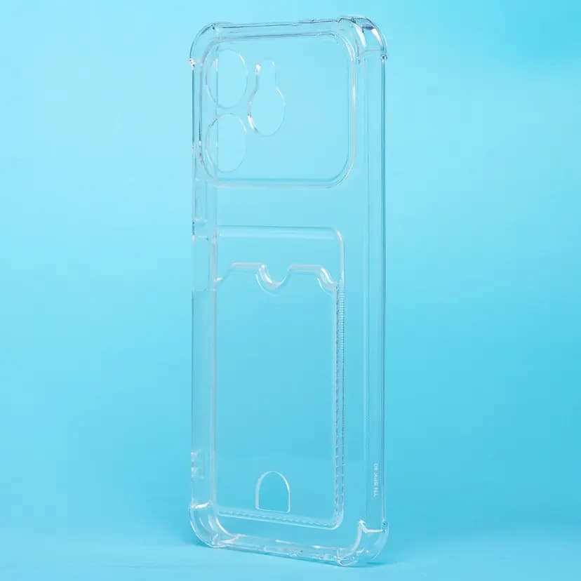 Чехол-накладка с картхолдером - SC276 для Tecno Spark 40 (transparent) 