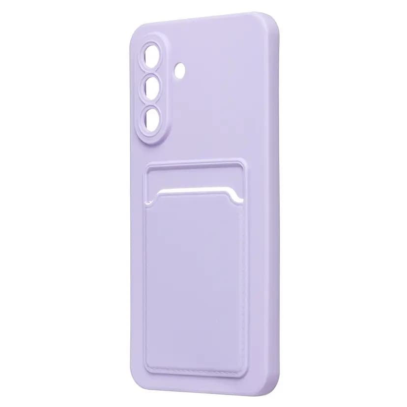 Чехол-накладка с картхолдером - SC337 для Samsung Galaxy A36/A37 (light violet) 