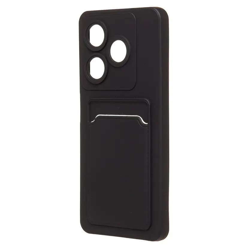 Чехол-накладка с картхолдером - SC337 для Infinix Smart 10 HD (black)