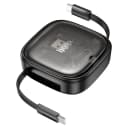 Кабель Type-C - Multi connector - Hoco U140 Retractable (100 см) (black)  — фото 2