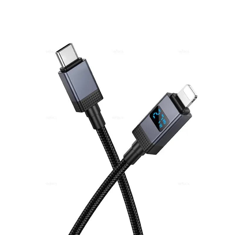 Кабель Type-C - Apple lightning - Hoco X118 (100 см) (black)  — фото 2