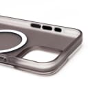 Чехол-накладка - SM038 SafeMag для Apple iPhone 15 Pro Max (black/matte transparent)  — фото 2