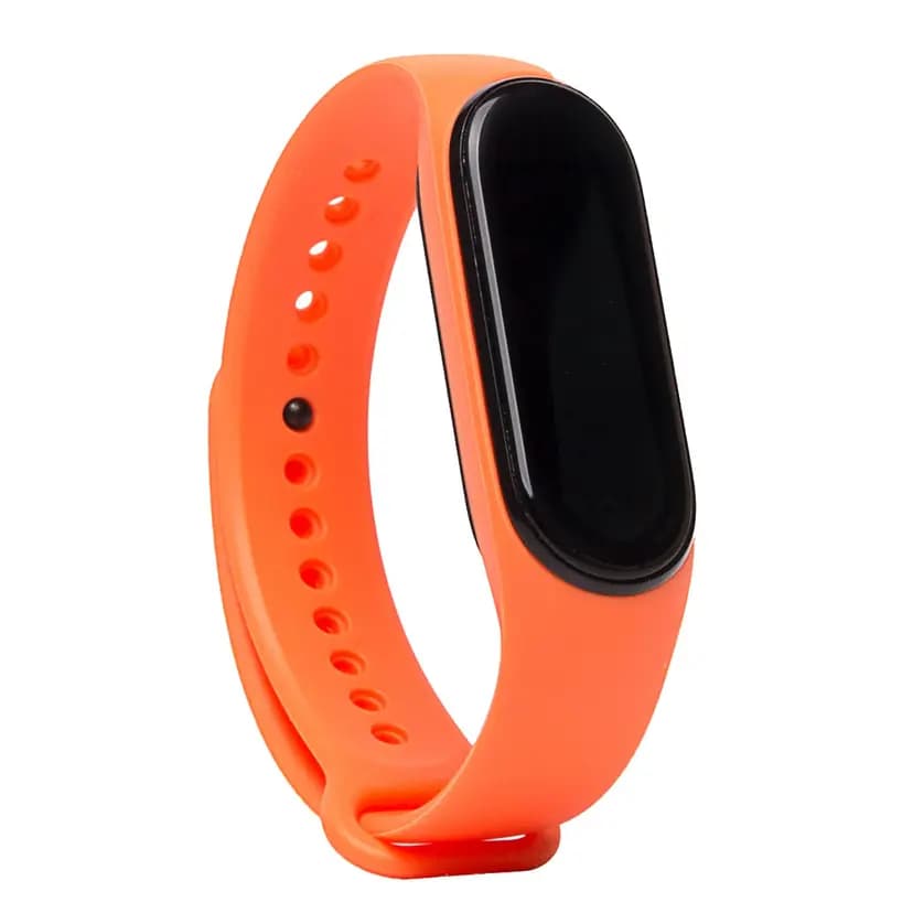 Ремешок на кнопке - WB13 Sport Band для Xiaomi Mi Band 5/Mi Band 6/Mi Band 7 (orange)