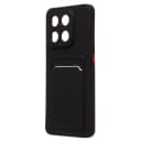 Чехол-накладка с картхолдером - SC337 для Honor X7d 5G (black)  — фото 1