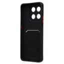 Чехол-накладка с картхолдером - SC337 для Honor X7d 5G (black)  — фото 2