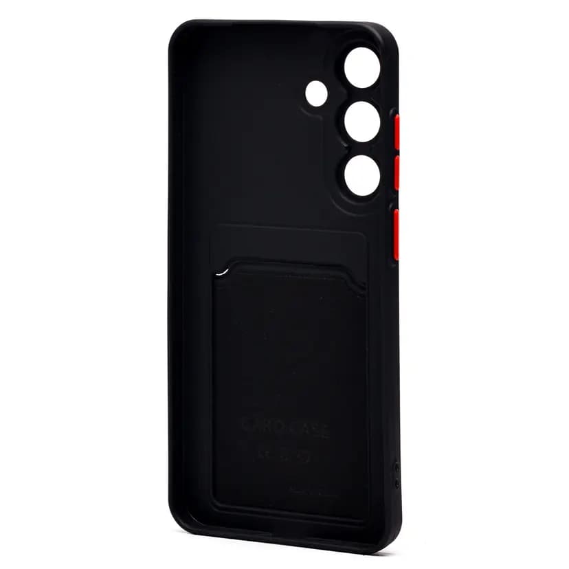 Чехол-накладка с картхолдером - SC337 для Samsung Galaxy S25FE (black) — фото 2