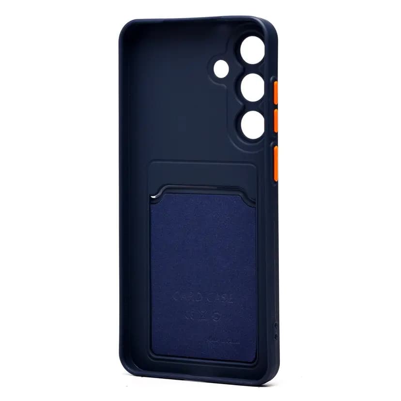 Чехол-накладка с картхолдером - SC337 для Samsung Galaxy S25FE (dark blue)  — фото 2