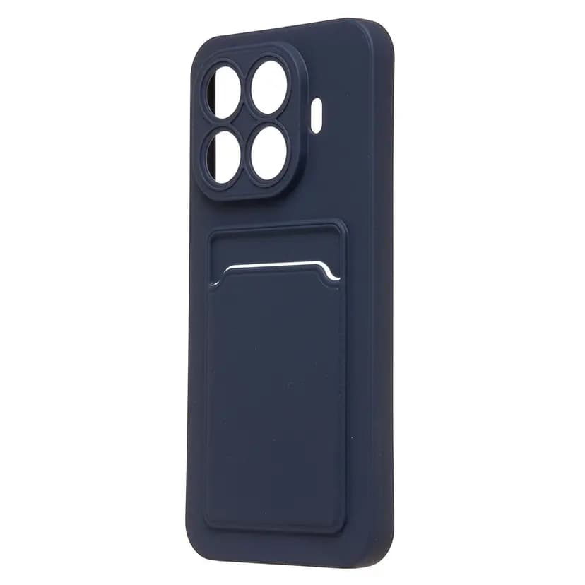 Чехол-накладка с картхолдером - SC337 для Xiaomi 15T Pro (dark blue) 