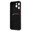 Чехол-накладка с картхолдером - SC337 для Xiaomi 15T (black)  — фото 2