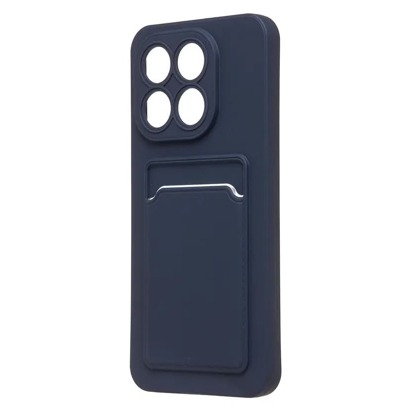 Чехол-накладка с картхолдером - SC337 для Xiaomi 15T (dark blue)