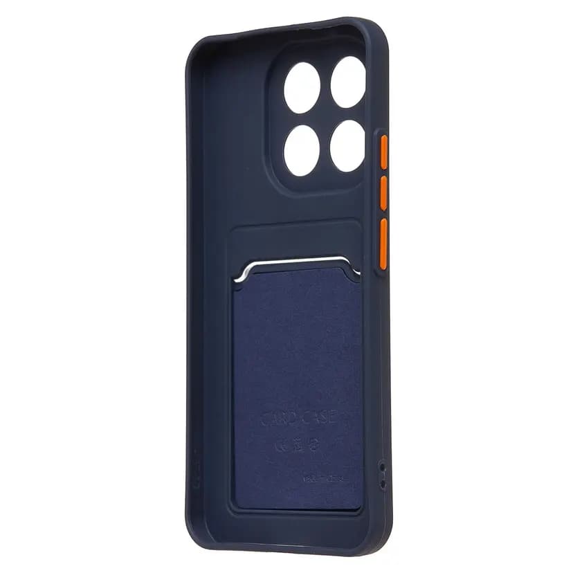 Чехол-накладка с картхолдером - SC337 для Xiaomi 15T (dark blue) — фото 2