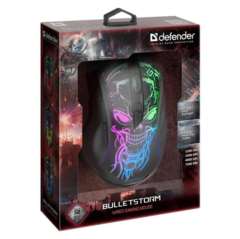 Мышь оптическая USB - Defender Bulletstorm GM-928 (black) 