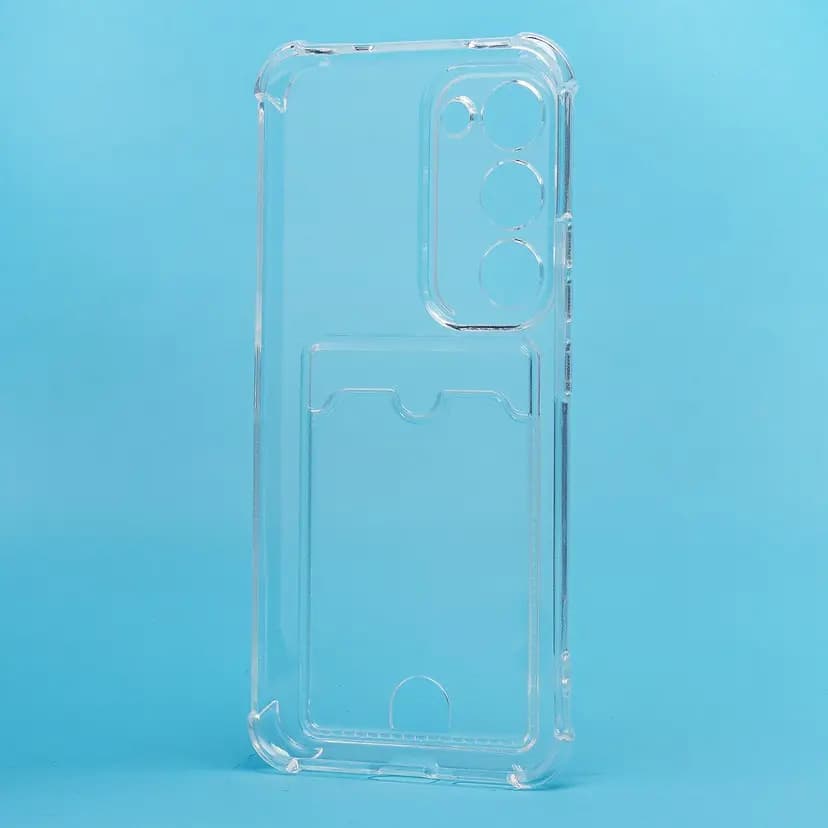 Чехол-накладка с картхолдером - SC276 для Tecno Spark 40 Pro+ (transparent)  — фото 2