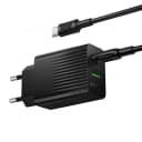 Адаптер сетевой - Borofone BAS76A 30W PD+QC3.0 (USB/Type-C) + кабель Type-C - Type-C (black)  — фото 2