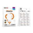 Адаптер сетевой - Borofone BAS76A 30W PD+QC3.0 (USB/Type-C) + кабель Type-C - Type-C (white)  — фото 1