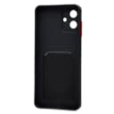 Чехол-накладка с картхолдером - SC337 для Samsung Galaxy A07 (black)  — фото 2