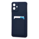 Чехол-накладка с картхолдером - SC337 для Samsung Galaxy A07 (dark blue)  — фото 1