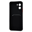 Чехол-накладка с картхолдером - SC337 для Poco M7 4G (black)  — фото 2