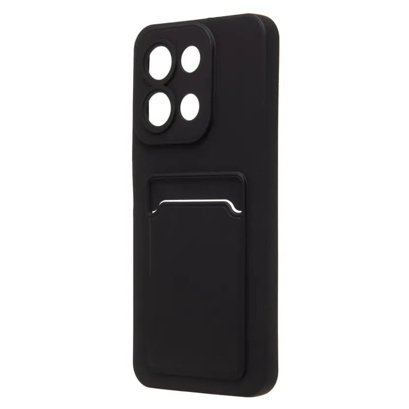 Чехол-накладка с картхолдером - SC337 для Redmi 15C/Poco C85 (black) 
