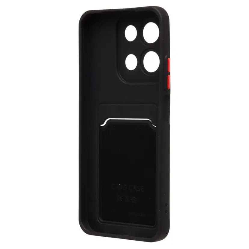 Чехол-накладка с картхолдером - SC337 для Redmi 15C/Poco C85 (black)  — фото 2