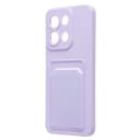 Чехол-накладка с картхолдером - SC337 для Redmi 15C/Poco C85 (light violet)  — фото 1