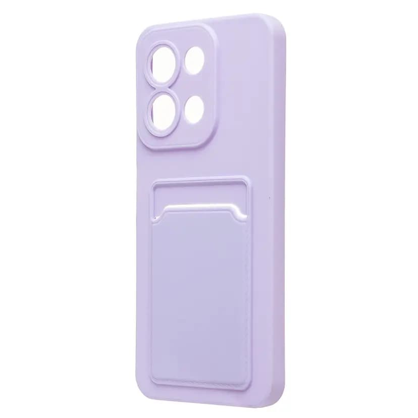 Чехол-накладка с картхолдером - SC337 для Redmi 15C/Poco C85 (light violet) 