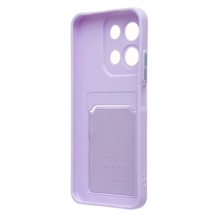Чехол-накладка с картхолдером - SC337 для Redmi 15C/Poco C85 (light violet)  — фото 2