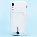 Чехол-накладка с картхолдером - SC304 для Apple iPhone XR (white)  — фото 1