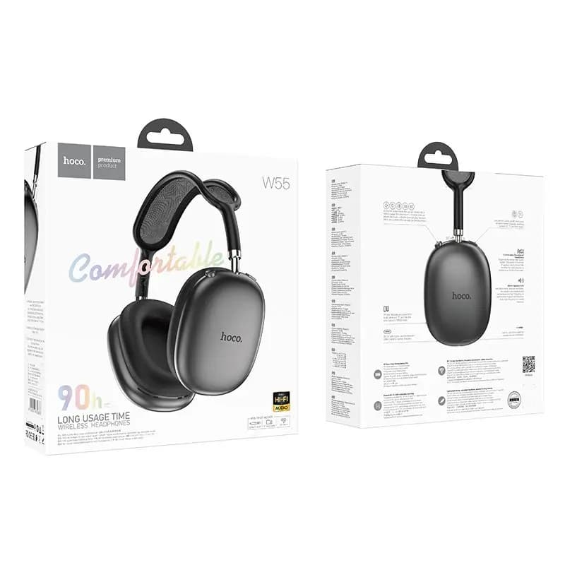 Наушники беспроводные полноразмерные - Hoco W55 Pleasing (deep space gray) 