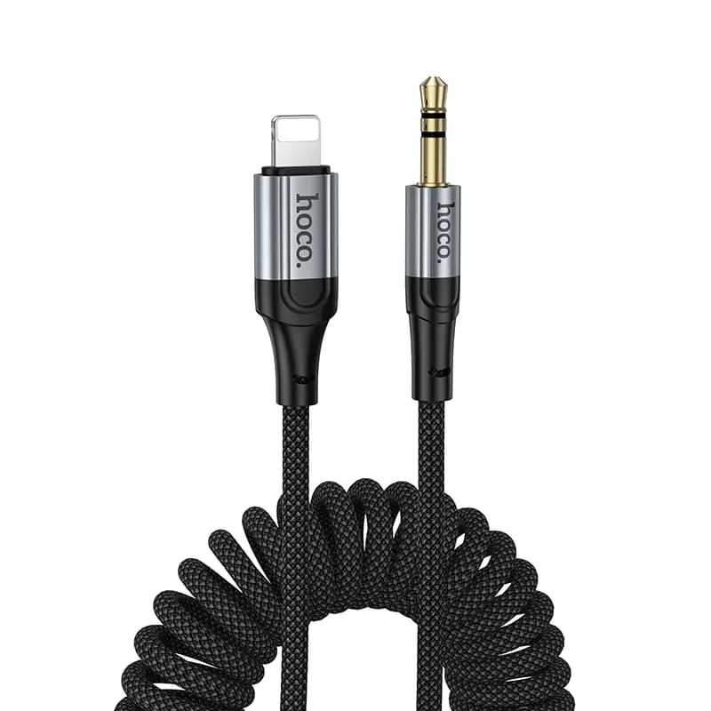 Кабель Apple lightning - 3.5 jack - Hoco UPA33A Nuevo (150 см) (black)  — фото 2