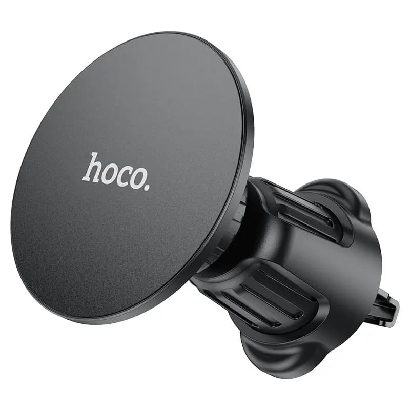 Автодержатель в дефлектор магнитный SafeMag - Hoco H12 Fine Jade (black)  — фото 2