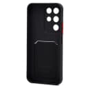 Чехол-накладка с картхолдером - SC337 для Realme C85 5G (black)  — фото 2