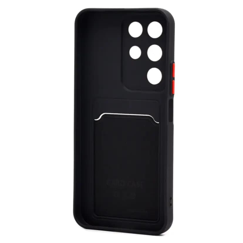 Чехол-накладка с картхолдером - SC337 для Realme C85 5G (black) — фото 2