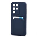 Чехол-накладка с картхолдером - SC337 для Realme C85 5G (dark blue)  — фото 1