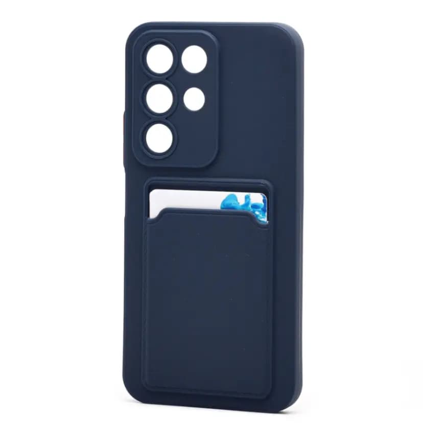 Чехол-накладка с картхолдером - SC337 для Realme C85 5G (dark blue) 