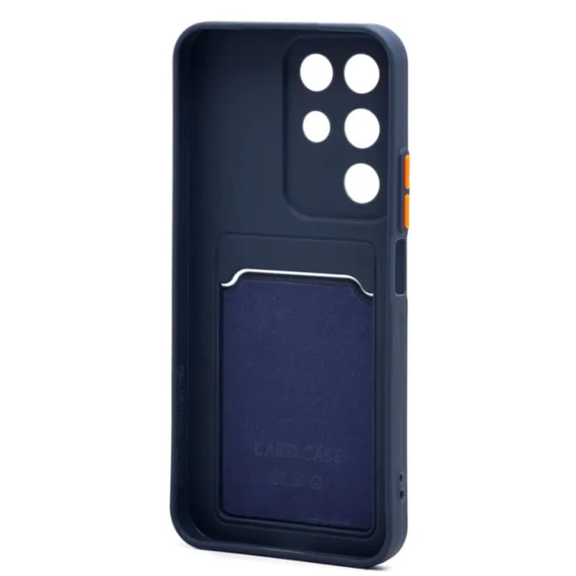 Чехол-накладка с картхолдером - SC337 для Realme C85 5G (dark blue)  — фото 2