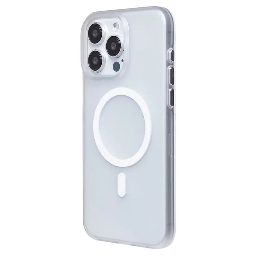 Чехол-накладка - SM038 SafeMag для Apple iPhone 15 Pro Max (white/matte transparent) 