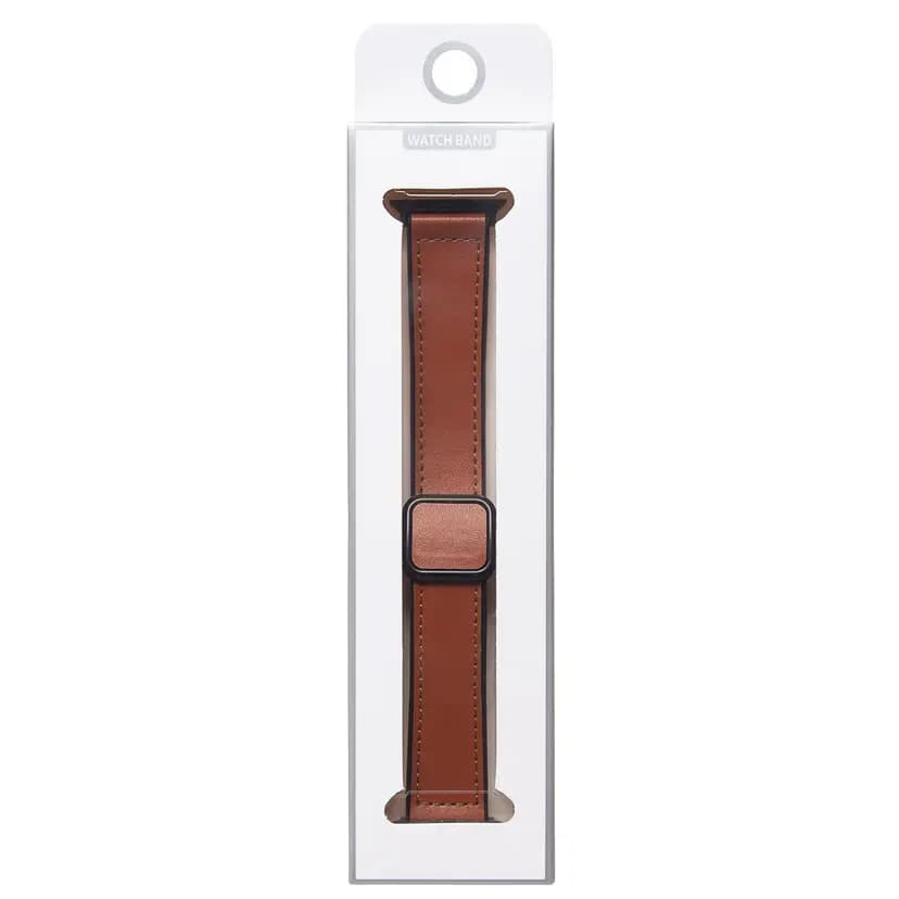 Ремешок на застёжке - ApW38 EcoSkin для Apple Watch 38/40/41 мм (brown)