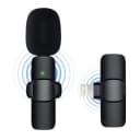 Микрофон беспроводной на прищепке - K9 Solo (Apple lightning) (black)  — фото 2