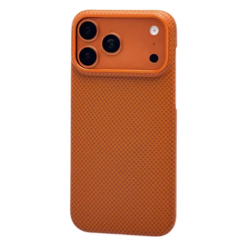Чехол-накладка - SM028 Carbon для Apple iPhone 17 Pro Max (orange) 