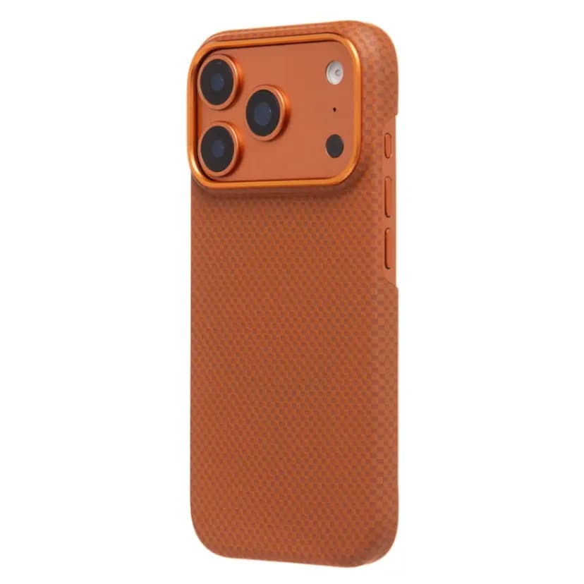 Чехол-накладка - SM028 Carbon для Apple iPhone 17 Pro (orange) 