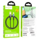 Кабель USB - Apple lightning - Hoco U121 Gold Standart (120 см) (black)  — фото 1