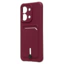 Чехол-накладка с картхолдером - SC304 для Redmi 15C/Poco C85 (bordo)  — фото 1