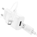 Адаптер сетевой - Hoco C134A 2.4A (USB) + кабель USB - Micro-USB (white)  — фото 2